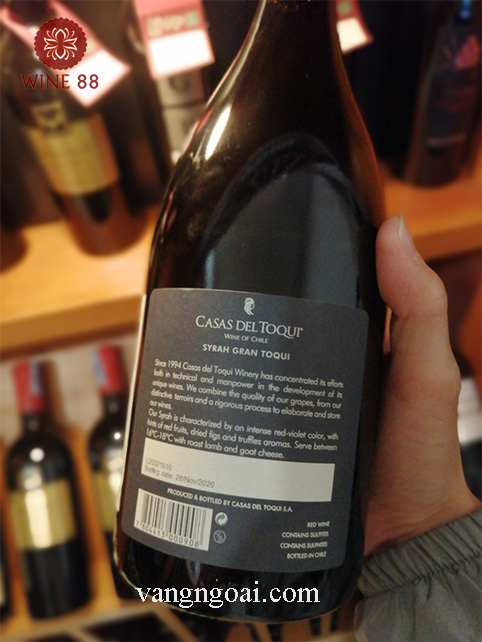 Rượu Vang Chile Gran Toqui Syrah Đậm Đà