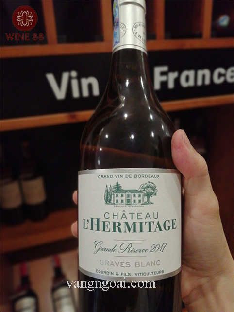 Rượu Vang Pháp Château l'Hermitage Grande Reserve Graves Blanc